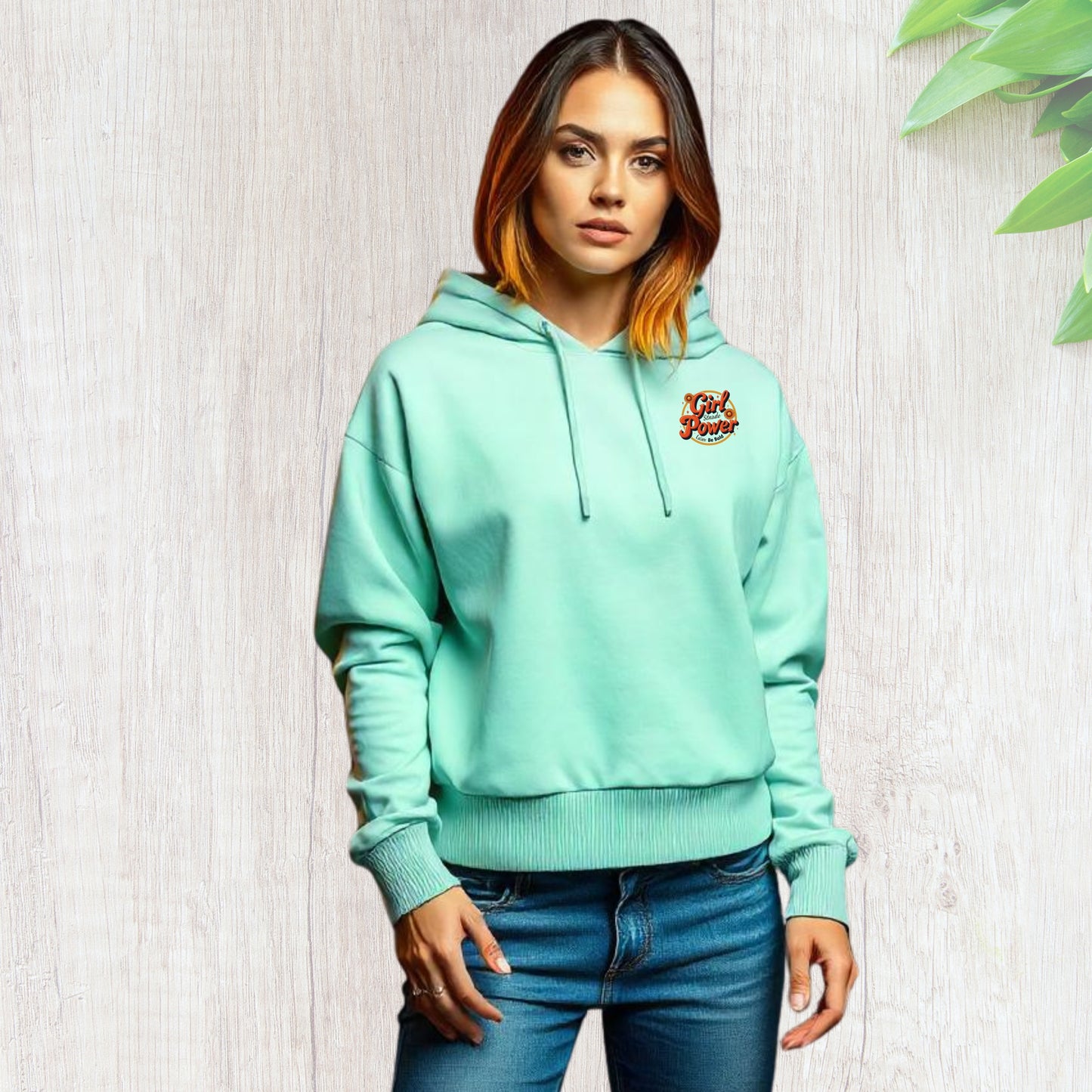 Girl Power Cropped Hoodie