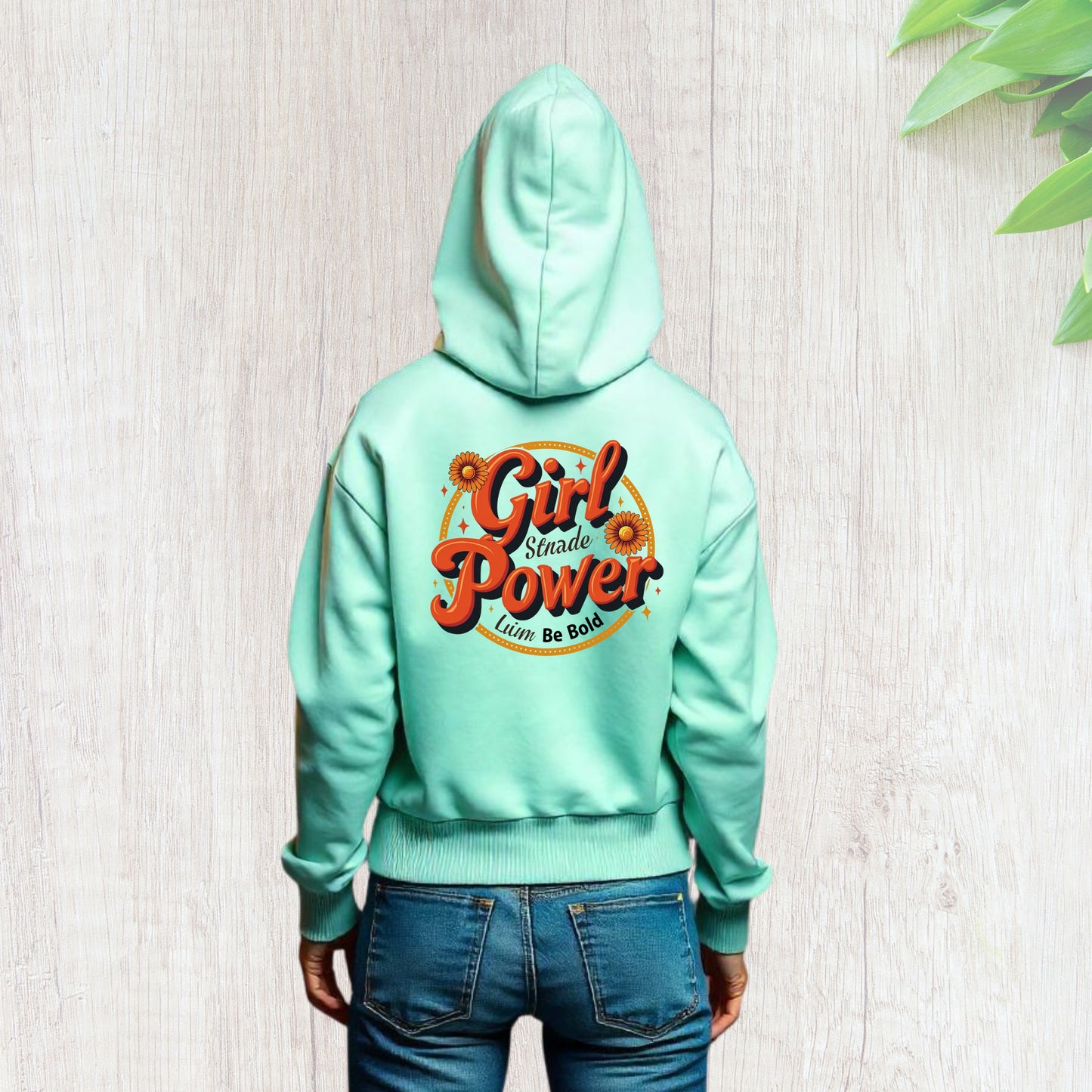Girl Power Cropped Hoodie