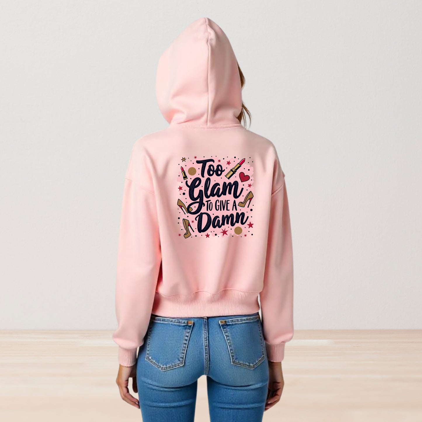 Too Glam Cropped Hoodie