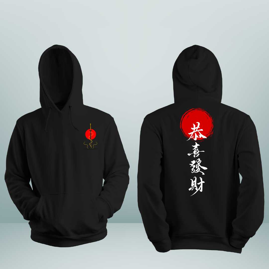 Harmony & Prosperity Japanese-Inspired Hoodie - THUD Store