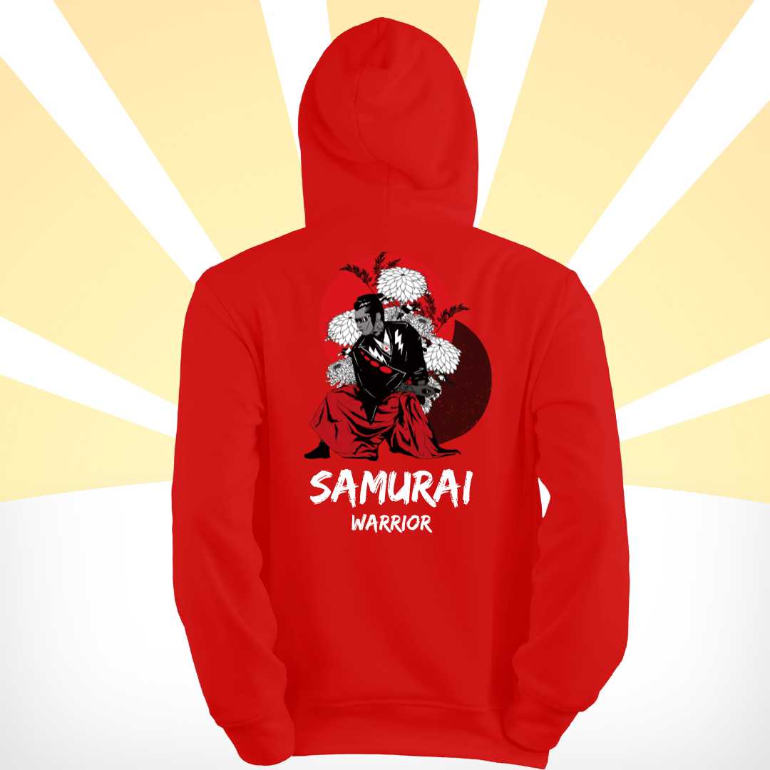 Dual Design Samurai Warrior Hoodie - THUD Store