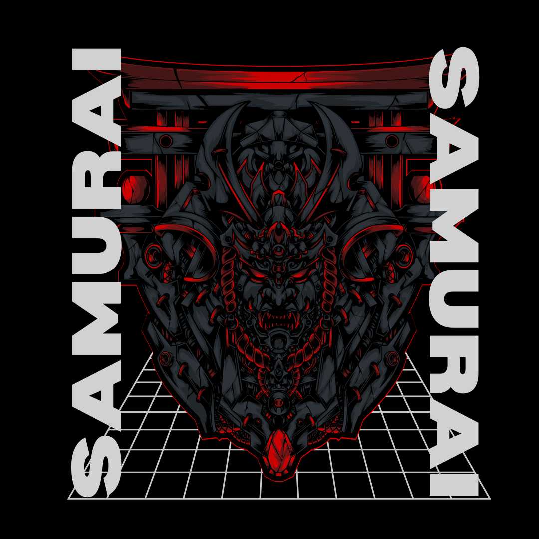 Dual Design Samurai Warrior Hoodie - THUD Store