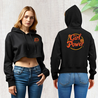 Girl Power Cropped Hoodie