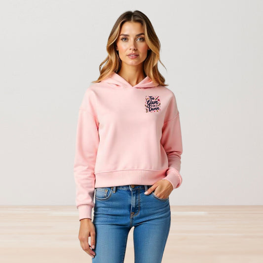 Too Glam Cropped Hoodie
