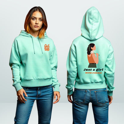 Girl Boss Goals Cropped Hoodie