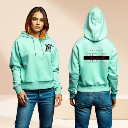 Believe in Yourself Cropped Hoodie