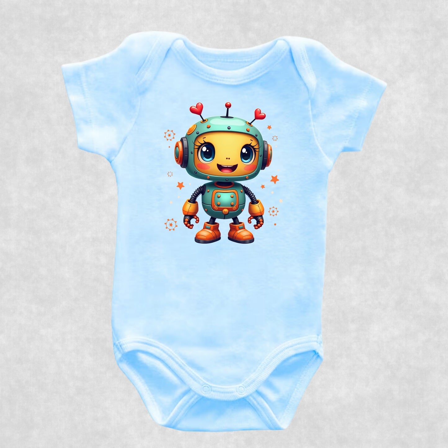 Little Robot Baby Onesie