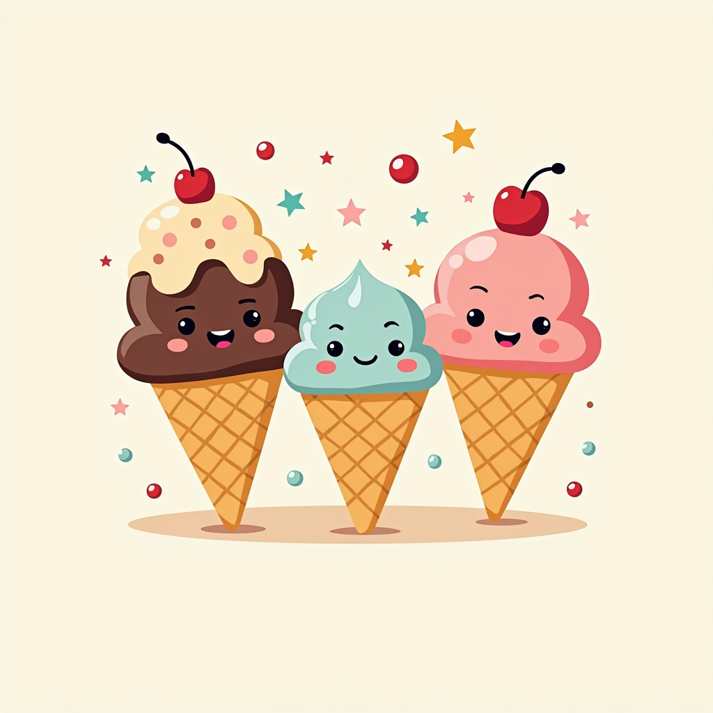 Triple Scoop Fun T-Shirt - THUD Store