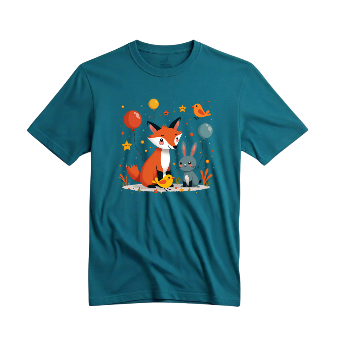 Festive Woodland Friends T-Shirt