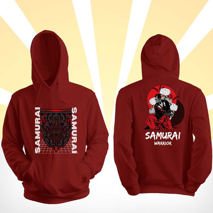Dual Design Samurai Warrior Hoodie - THUD Store