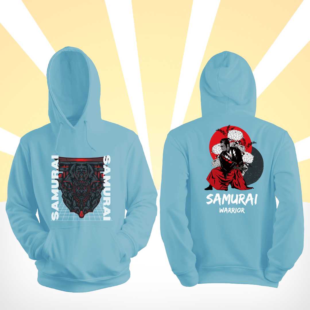 Dual Design Samurai Warrior Hoodie - THUD Store