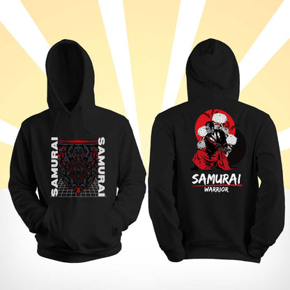 Dual Design Samurai Warrior Hoodie - THUD Store