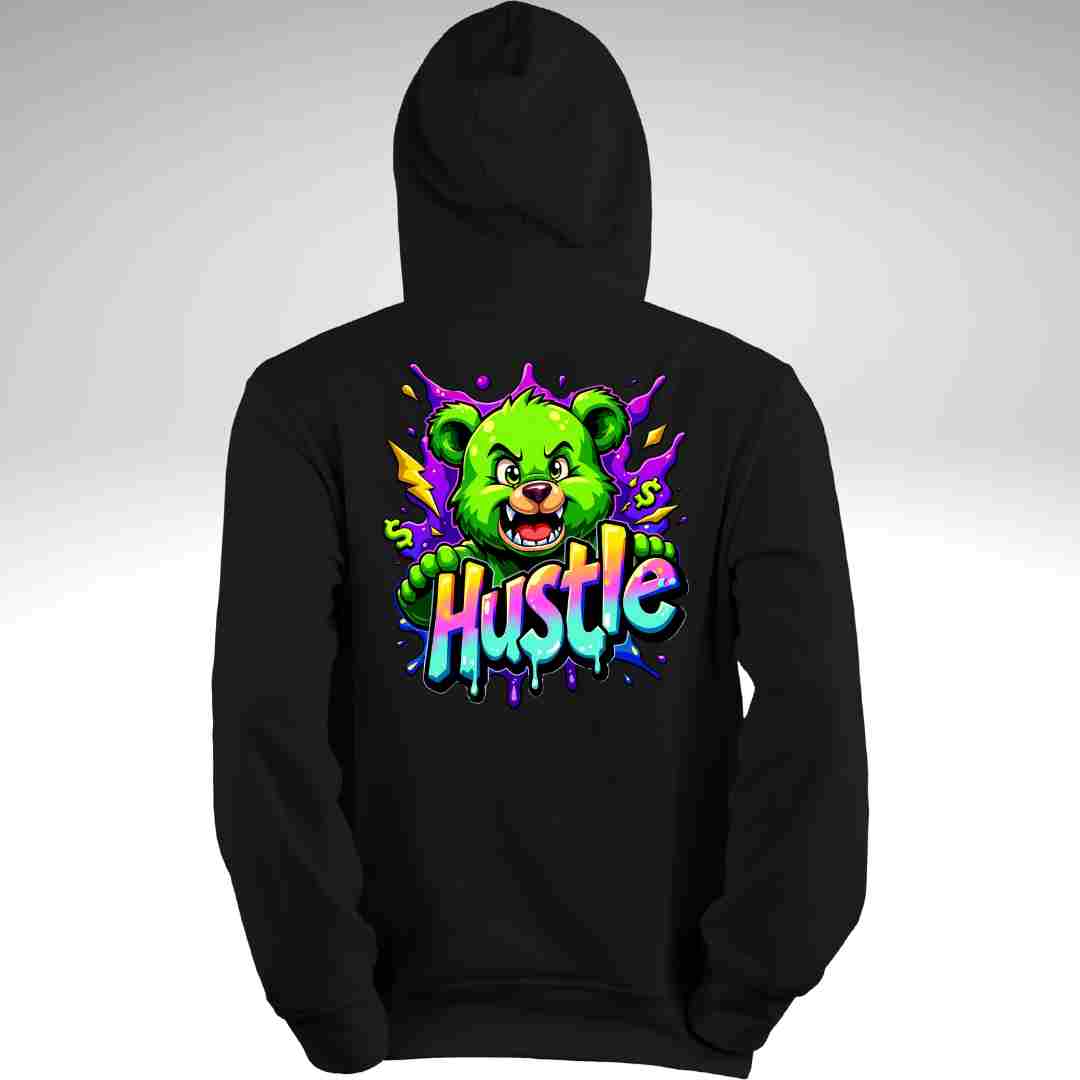 Hustle White  Hoodie (copy) - THUD Store