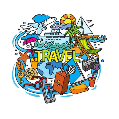 Work Hard Travel Harder Cropped Hoodie - THUD Store