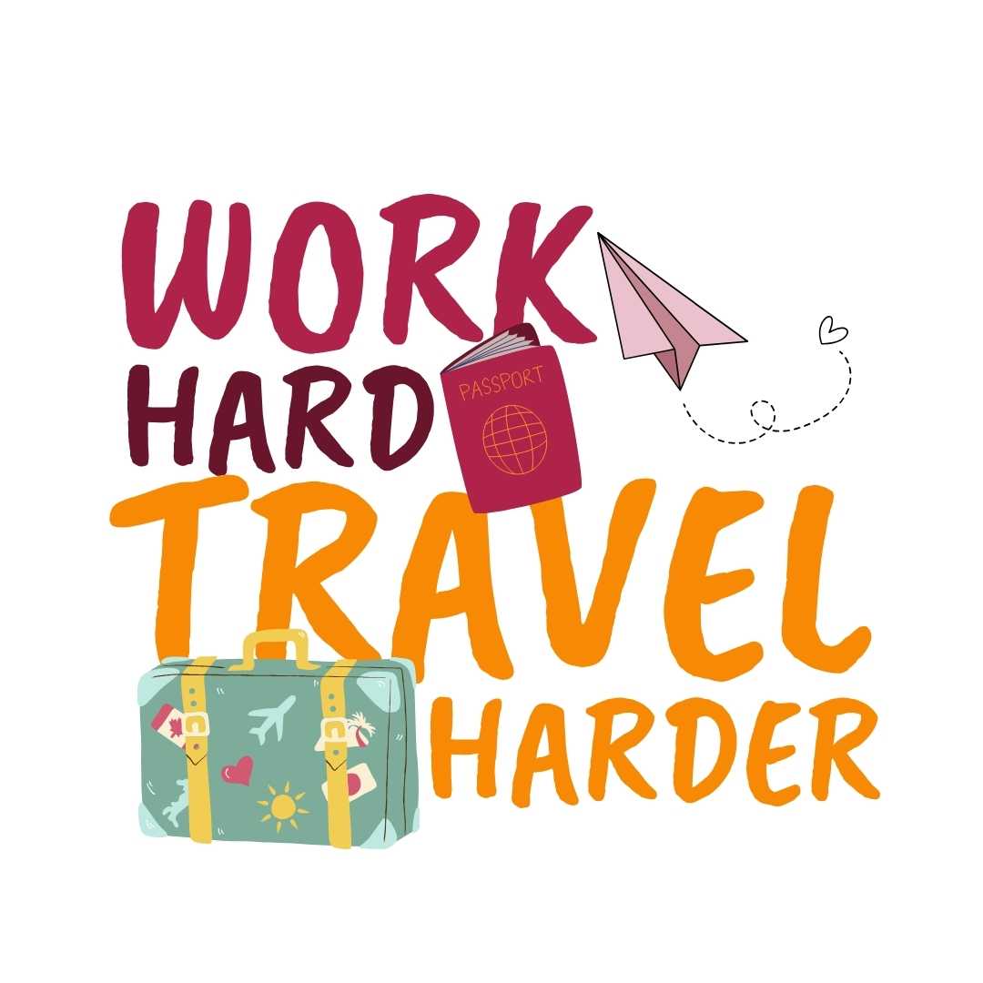 Work Hard Travel Harder Cropped Hoodie - THUD Store
