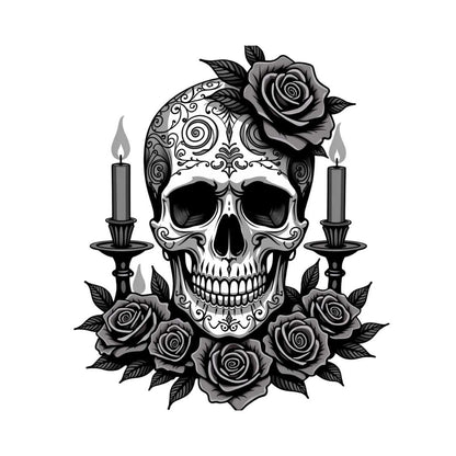 Skull Roses T-Shirt - THUD Store