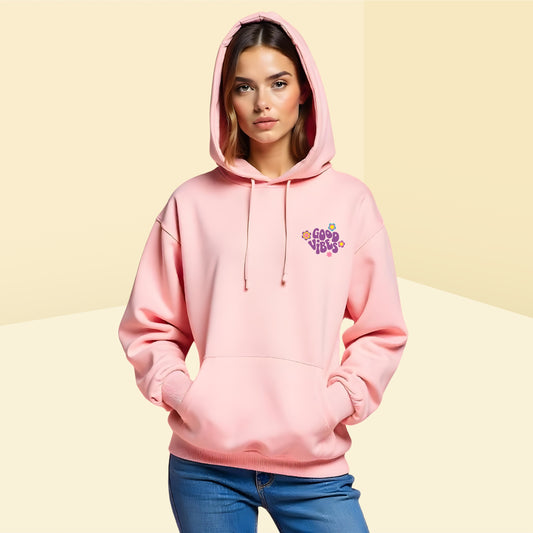 Positive Energy Good Vibes Cropped Hoodie